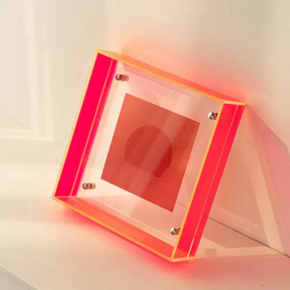 LZINA™ | Neon Acrylic Floating Picture Frame