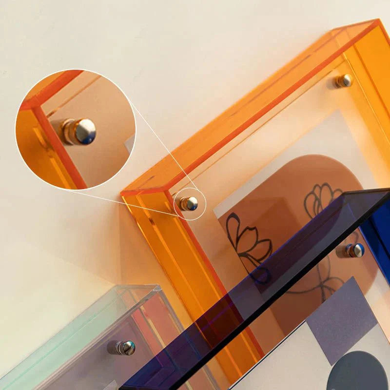 LZINA™ | Neon Acrylic Floating Picture Frame