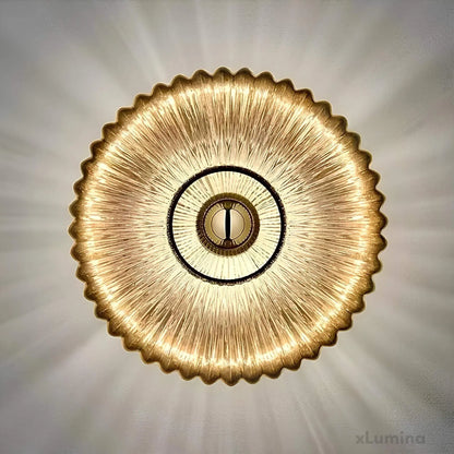 BowLift Glass Wall Lamp with a Wavy Light Design