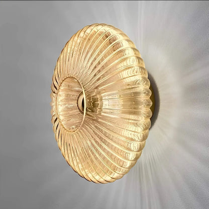 BowLift Glass Wall Lamp with a Wavy Light Design