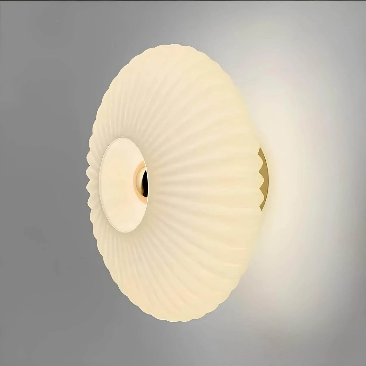 BowLift Glass Wall Lamp with a Wavy Light Design