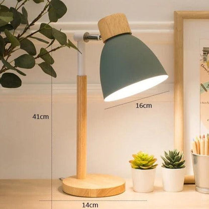 BowLift Nordic Table Lamp – Wood & Iron Finish