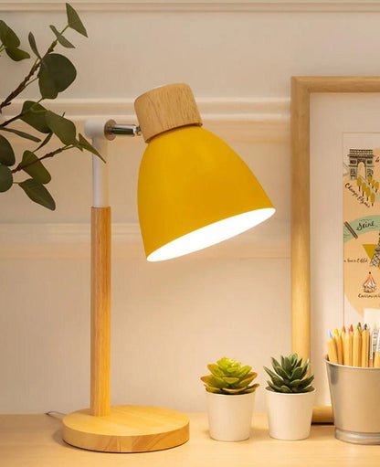 BowLift Nordic Table Lamp – Wood & Iron Finish