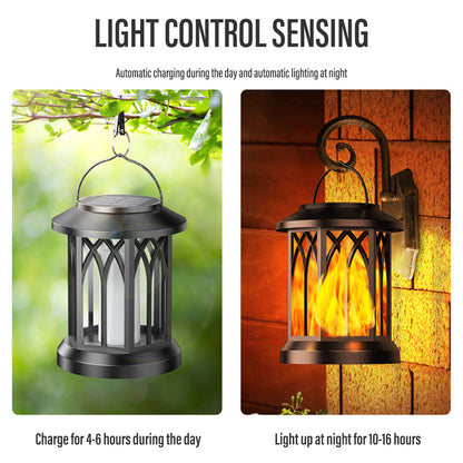 LZINA™ | FlameGlow™ - Hanging Solar Flame Lantern (2-Pack)