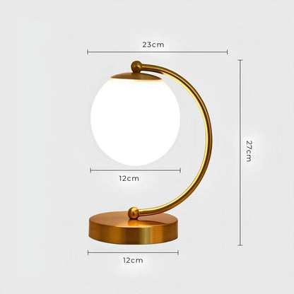 BowLift Glass Table Lamp - Elegant, Modern Lighting Accent