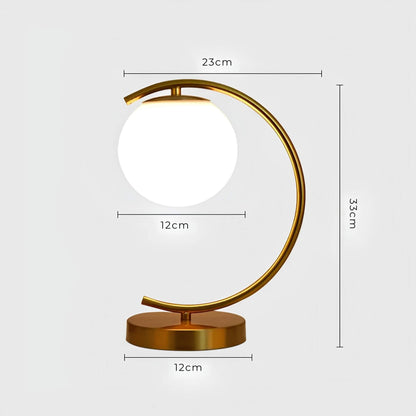 BowLift Glass Table Lamp - Elegant, Modern Lighting Accent
