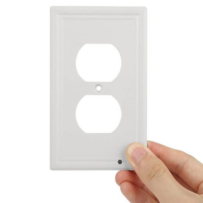 LZINA™ | Pack 4x LED Night Light Outlet Cover | Energy-Efficient, Automatic Sensor & Safe for Kids' Rooms