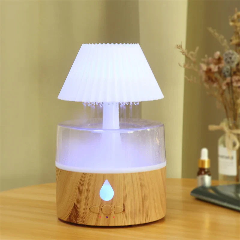 LZINA™ | Rain Cloud Humidifier - Cool Mist Aromatherapy Diffuser, USB-Powered with Night Light