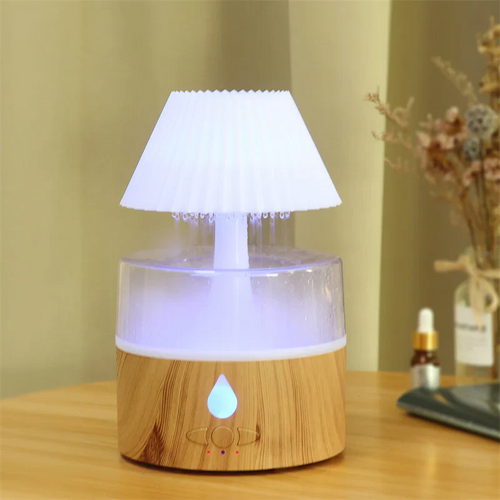 LZINA™ | Rain Cloud Humidifier - Cool Mist Aromatherapy Diffuser, USB-Powered with Night Light