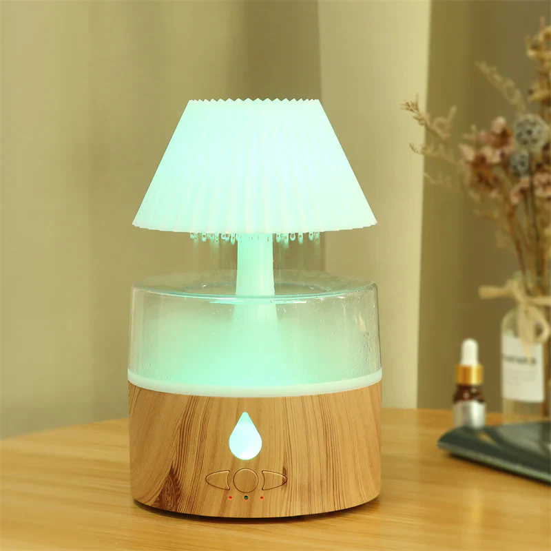 LZINA™ | Rain Cloud Humidifier - Cool Mist Aromatherapy Diffuser, USB-Powered with Night Light