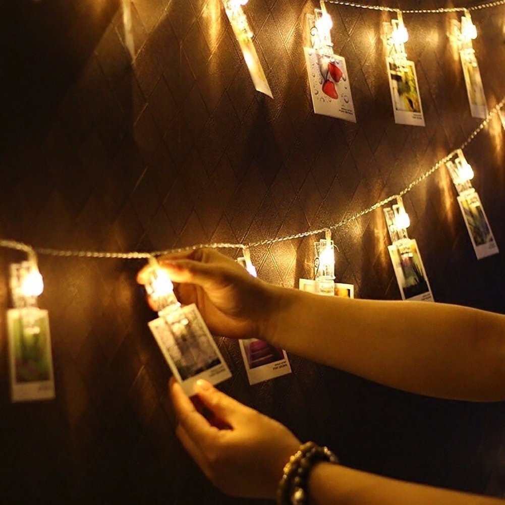 BowLift Photo Clip LED Fairy Lights for Pictures – Charming String Lights to Display Your Photos