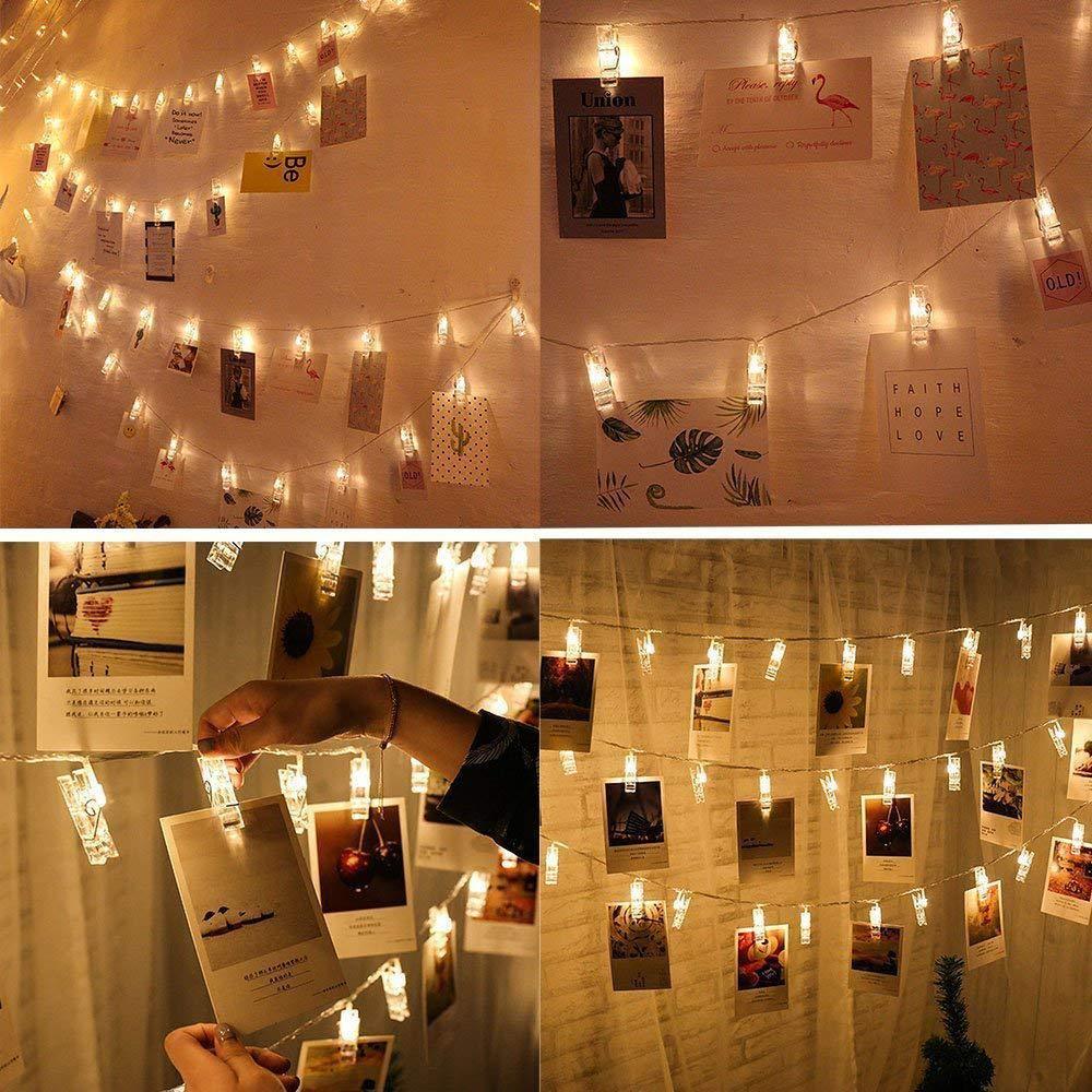 BowLift Photo Clip LED Fairy Lights for Pictures – Charming String Lights to Display Your Photos
