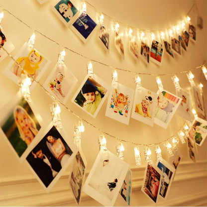 BowLift Photo Clip LED Fairy Lights for Pictures – Charming String Lights to Display Your Photos