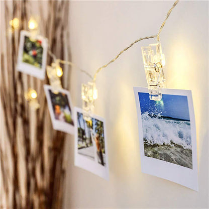 BowLift Photo Clip LED Fairy Lights for Pictures – Charming String Lights to Display Your Photos