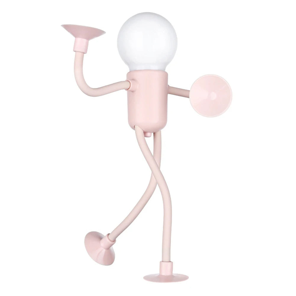 LZINA™ | Creative Bendable Cartoon Night Light with Suction