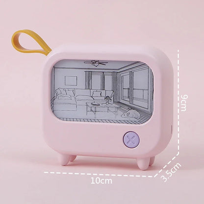 LZINA™ | Mini TV Painting LED Night Light