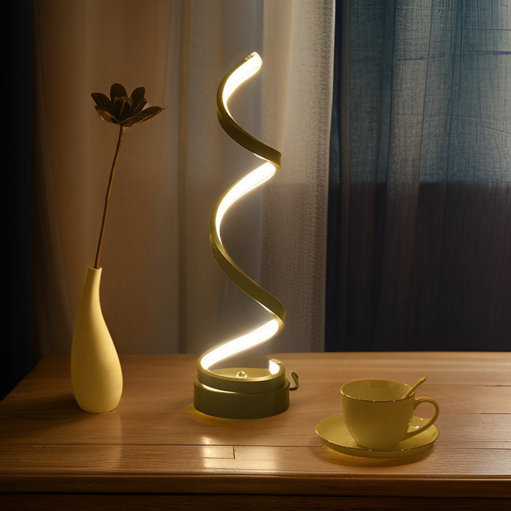 BowLift Modern LED Table Lamp with Touch Control and Cozy Warm Light