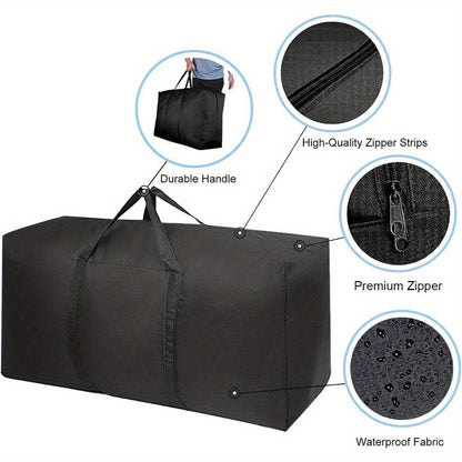 BowLift | 2 Pieces Large Capacity Moving Bag, With Strong Zippers & Carry Handles, Storage Bag For Clothing, Moving Supplies, Space Saving Storage Bag Organizer, Suitable For Moves, Travel, Packing