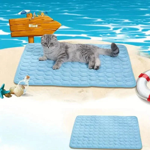 Dogs Self Cooling Mat Pet Cat Cooling Mat And Sleeping Pad For Pets Summer Cool Pads Blanket Washable Ice Silk Breathable Mat | Bowlift