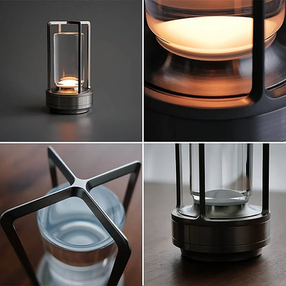 AuraLux BowLift: Luxury Wireless Table Lamp with Elegant Design