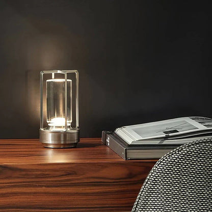 BowLift Waterproof & Portable Crystal Table Lamp – AuroraGlow