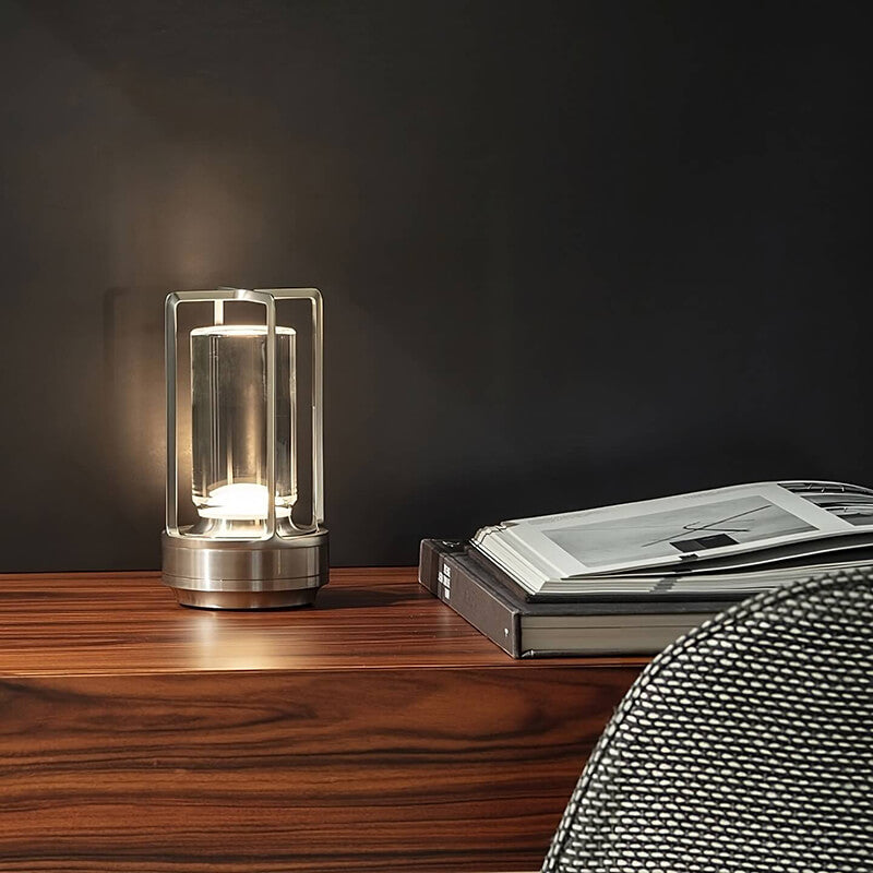 AuraLux BowLift: Luxury Wireless Table Lamp with Elegant Design