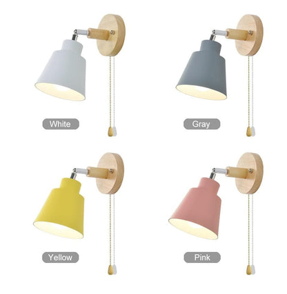 BowLift Collin Rotatable Wall Light with Easy Pull-Chain Switch