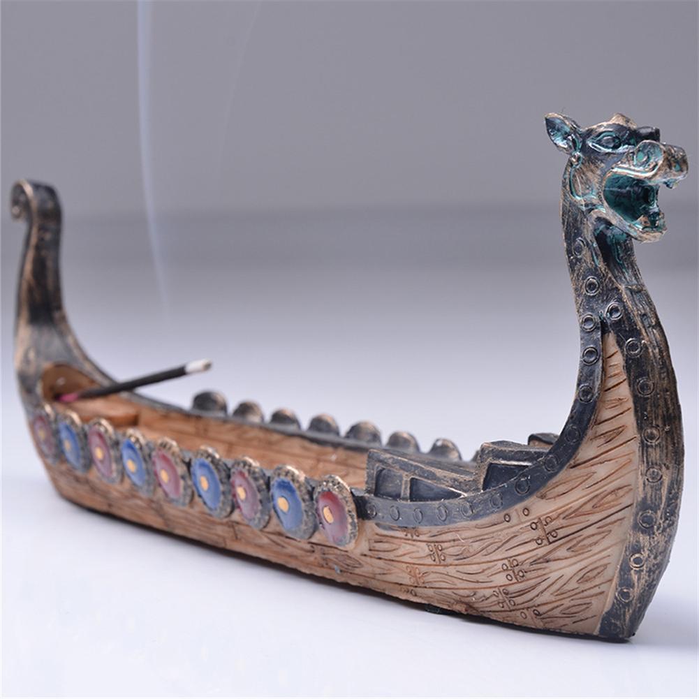 LZINA™ | Retro Dragon Boat Incense Holder