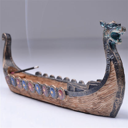 LZINA™ | Retro Dragon Boat Incense Holder