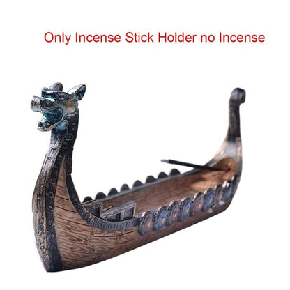 LZINA™ | Retro Dragon Boat Incense Holder