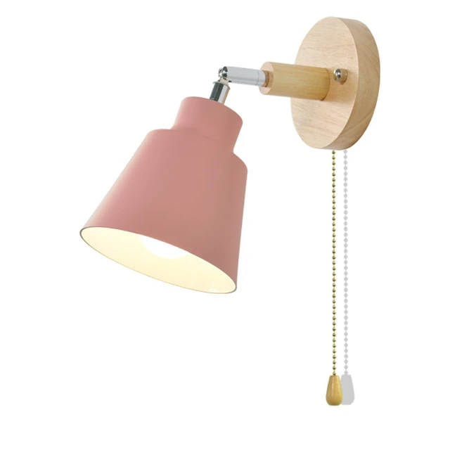 BowLift Collin Rotatable Wall Light with Easy Pull-Chain Switch