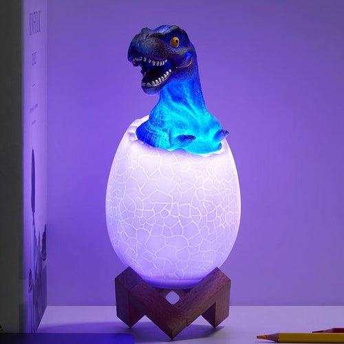BowLift Dinosaur Egg LED Color-Changing Lamp – Multicolor Ambient Night Light