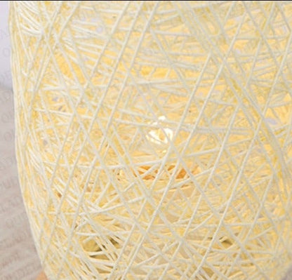 BowLift Rattan Wood Table Lamp - Natural, Sculptural Lighting for Any Space