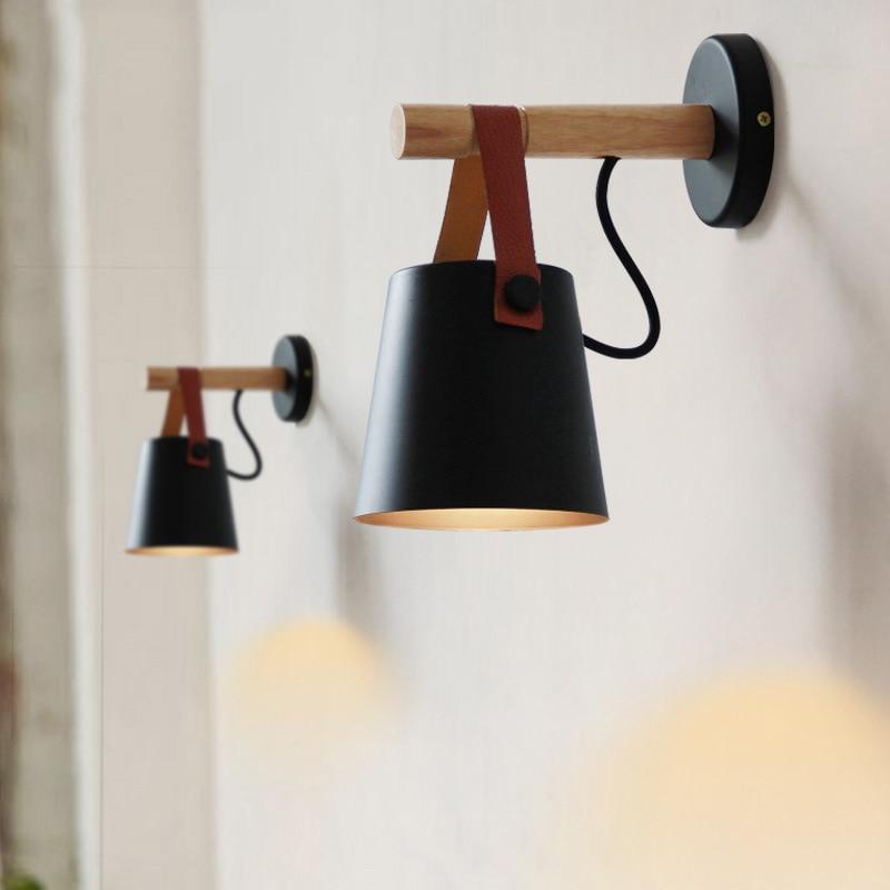 BowLift Nordic Wood Hanging Wall Lamp — Warm Minimalist Glow