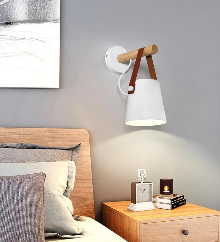 BowLift Nordic Wood Hanging Wall Lamp — Warm Minimalist Glow