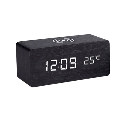 BowLift | Modern Wood Wireless Charging Clock