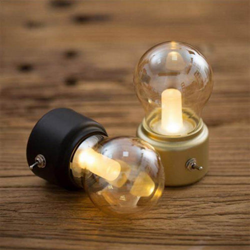 BowLift Vintage Light Bulb Table Lamp — Classic Design with Warm, Ambient Glow