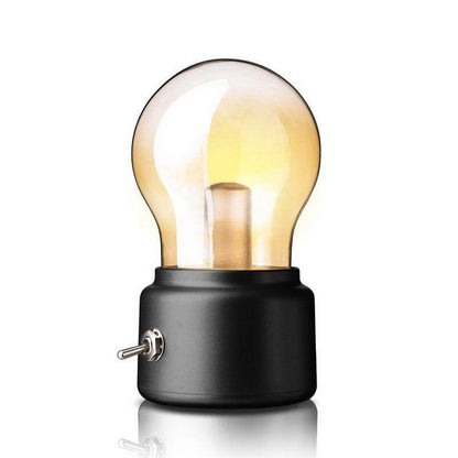 BowLift Vintage Light Bulb Table Lamp — Classic Design with Warm, Ambient Glow