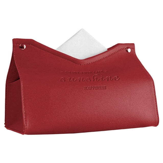 BowLift | Logan Faux Leather Tissue Box