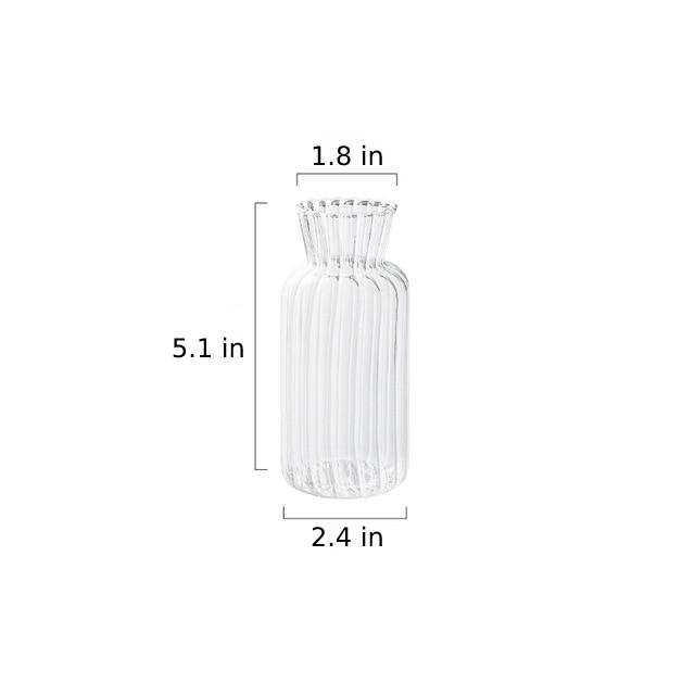 LZINA™ | Petal-Textured-Glass Accents & Vases
