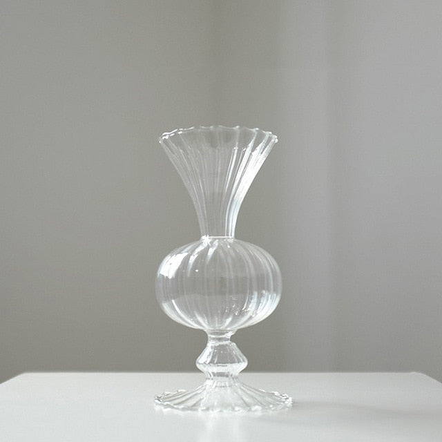 LZINA™ | Petal-Textured-Glass Accents & Vases