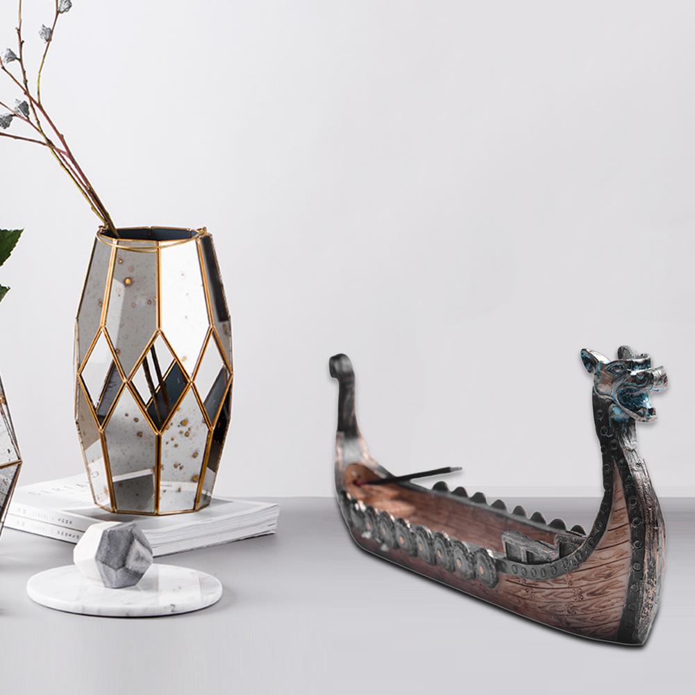 LZINA™ | Retro Dragon Boat Incense Holder