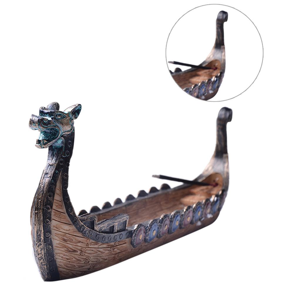 LZINA™ | Retro Dragon Boat Incense Holder