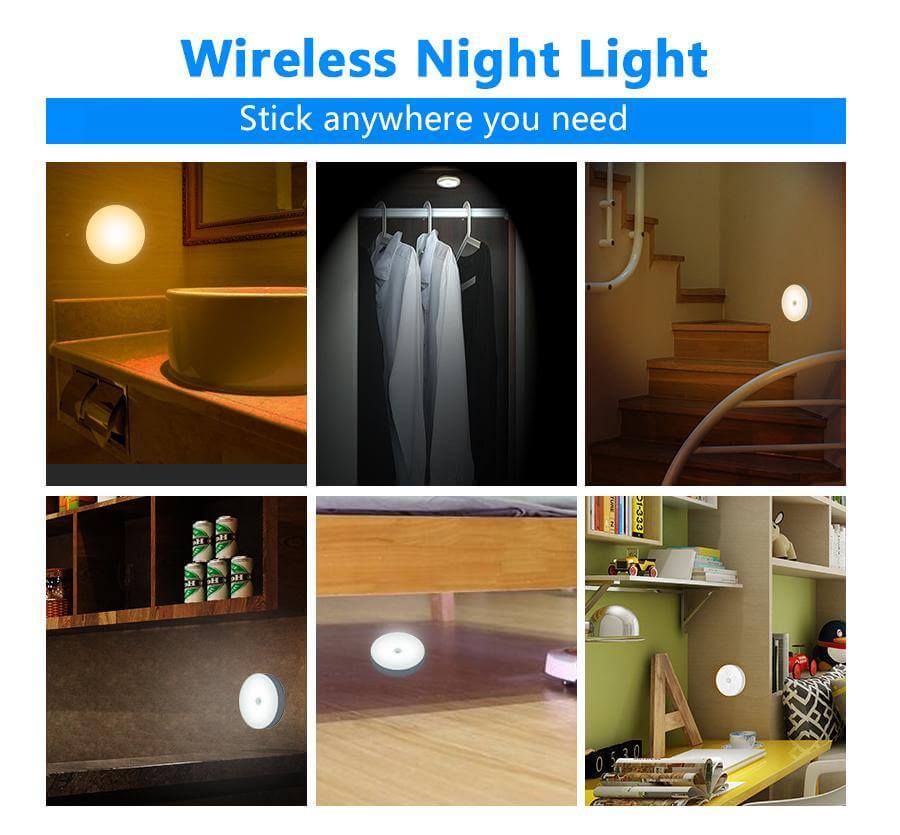 LZINA™ | Rechargeable Motion Sensor LED USB Night Light