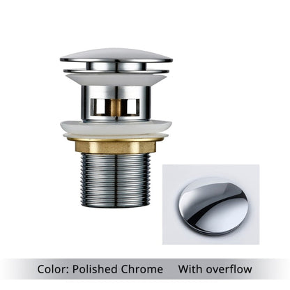 BowLift | Polished Brass Bathroom Sink Drains