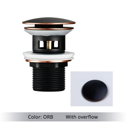 BowLift | Polished Brass Bathroom Sink Drains