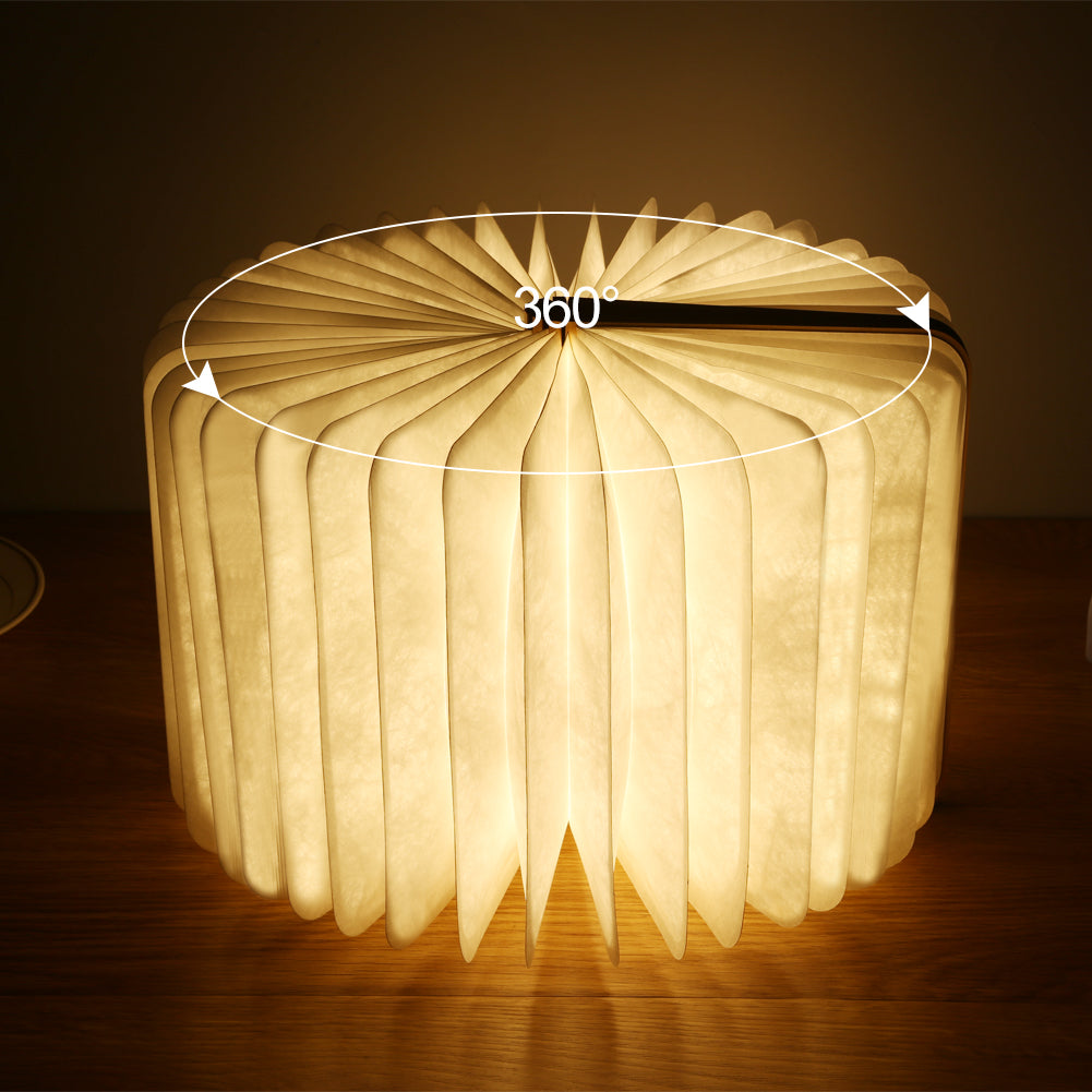 LZINA™ | LED Folding Book Light – Unique and Quirky Gift Idea for Book Lovers, Perfect for Reading Nooks or Bedside Tables | Creative and Compact Night Light