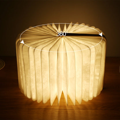 LZINA™ | LED Folding Book Light – Unique and Quirky Gift Idea for Book Lovers, Perfect for Reading Nooks or Bedside Tables | Creative and Compact Night Light