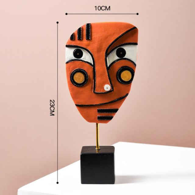 LZINA™ | Abstract Pop Art Face Home Sculpture