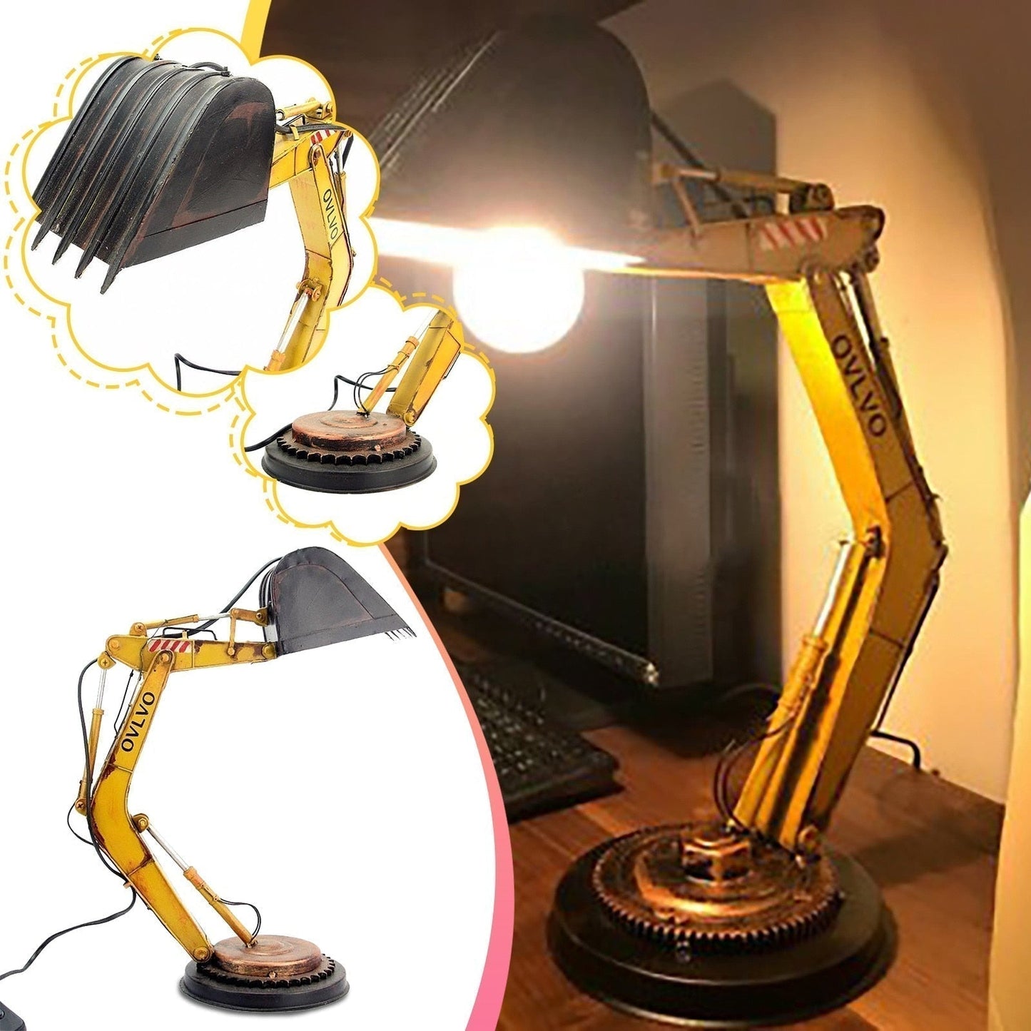 LZINA™ | Unique Digger Table Lamp